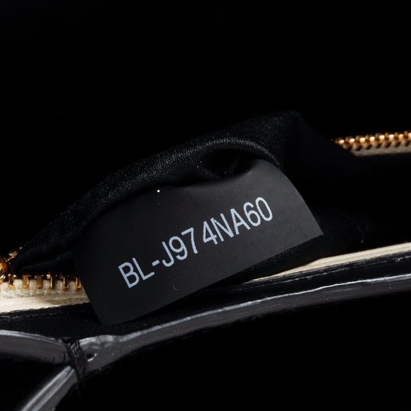 Valentino Garavani Striped Black and Ivory B-Rockstud Flap Bag - Picture 14 of 14